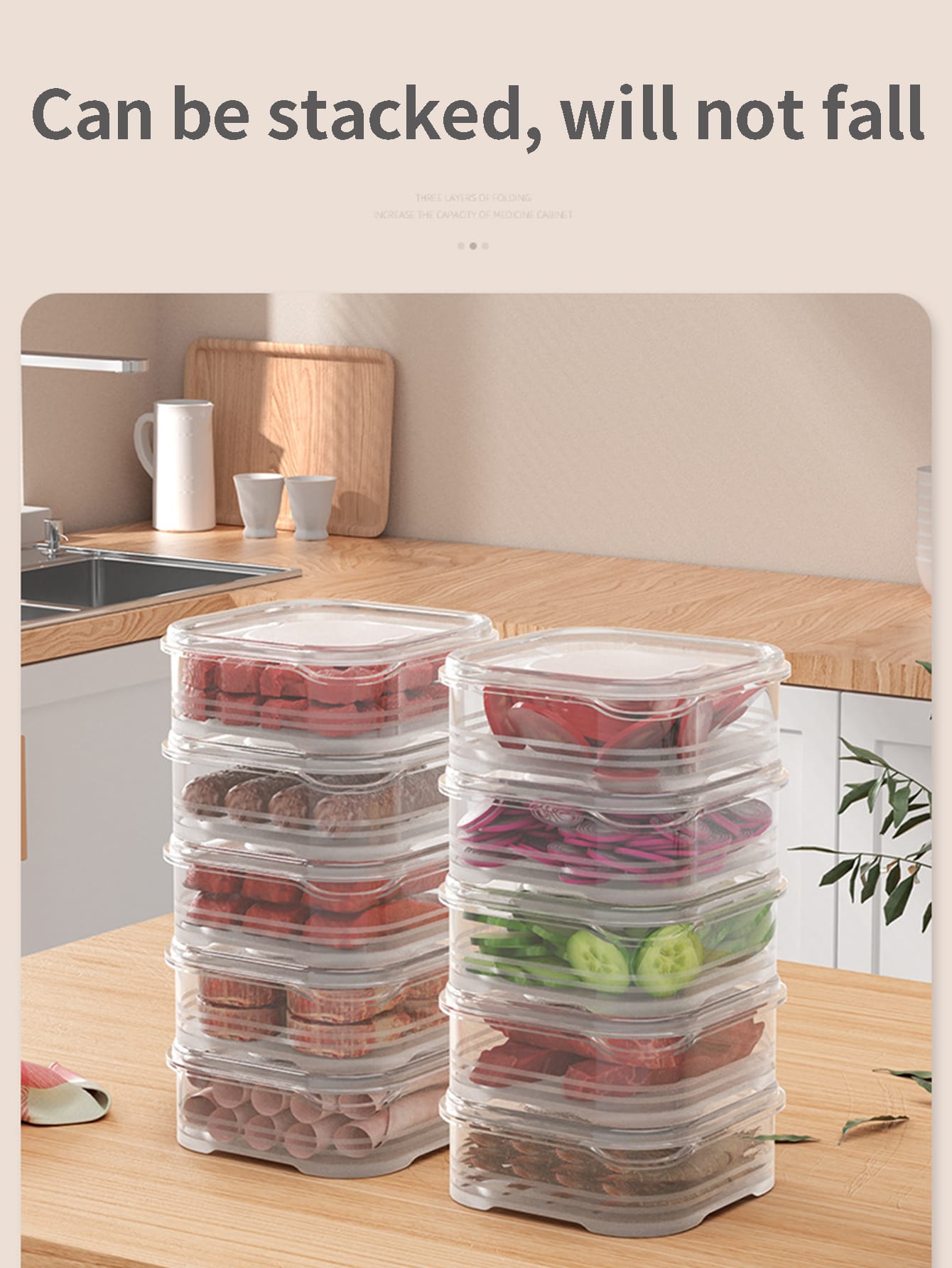 Food Storage Frozen - Refrigerator storage box Frozen meat storage