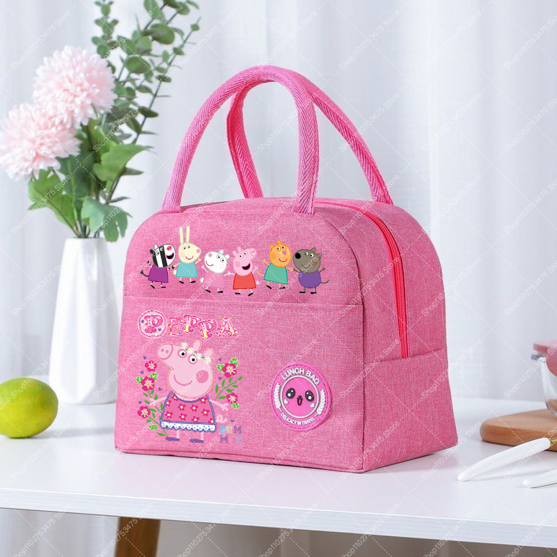 Food Storage Bag Organizer - Girl Anime Cute Lunch Tote Cartoon