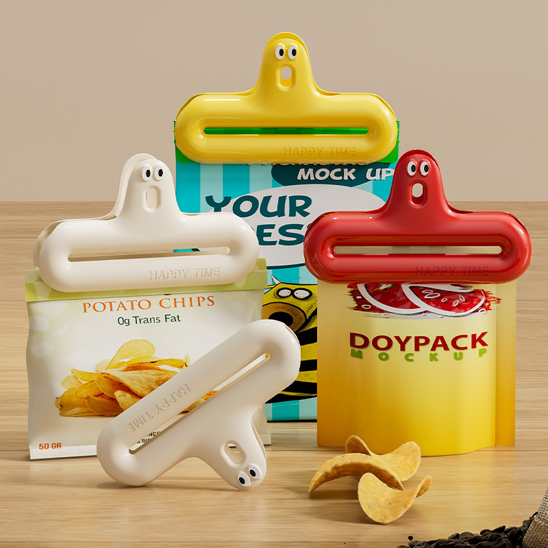 Food Storage Essentials - 1/4 cartoon sealing clip moisture-proof snack