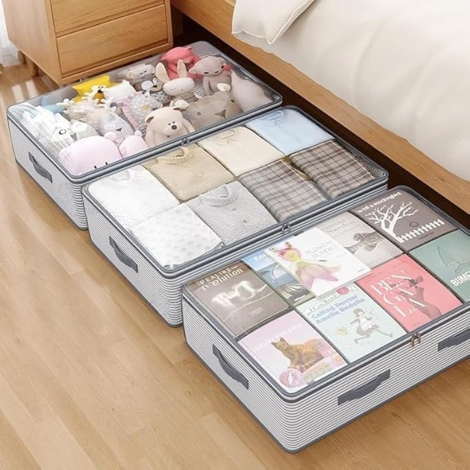 Food Storage Long Term - 1pcs Under-Bed Drawer Storage Box, Flat