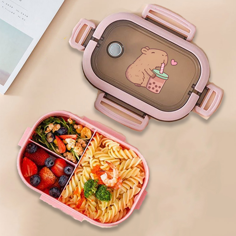 Food Storage Box Set - Capybara Bento Lunch Box Anime Animals