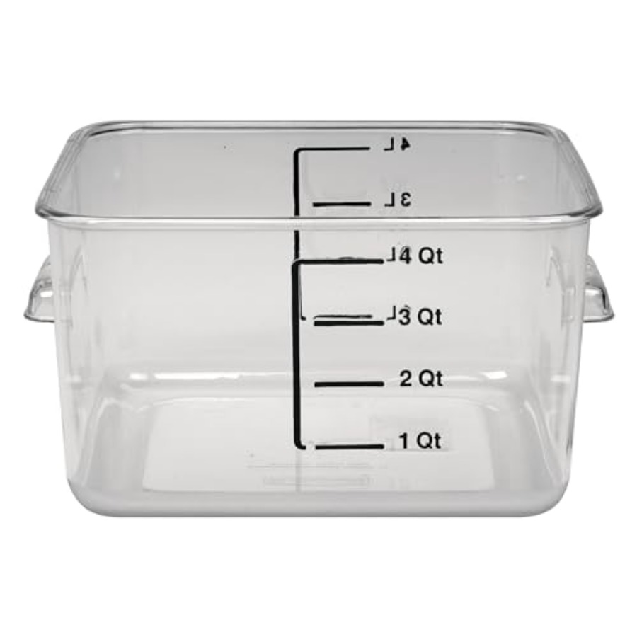 Food Storage Quart Containers - Space Saving Square Food Storage Container,
