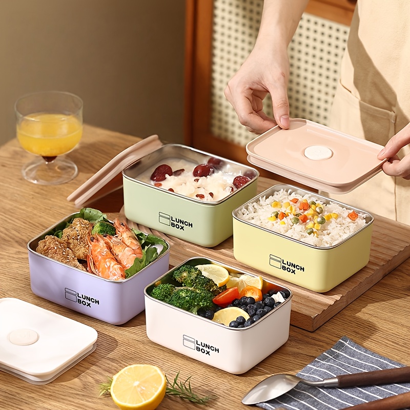 Food Storage Containers Set - Stainless Steel Leak-Proof Food Storage Container