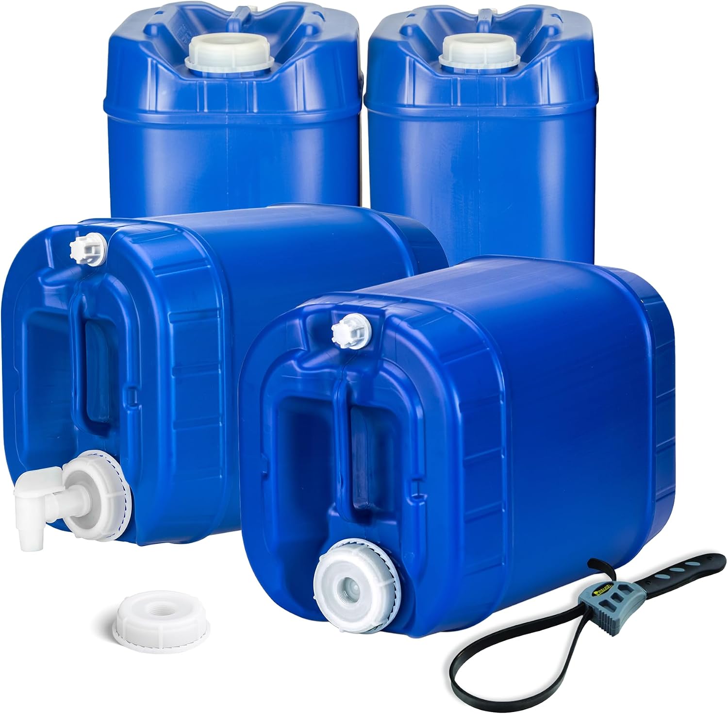 Food Storage For Camping - Stackable Emergency Water Storage Containers, Six