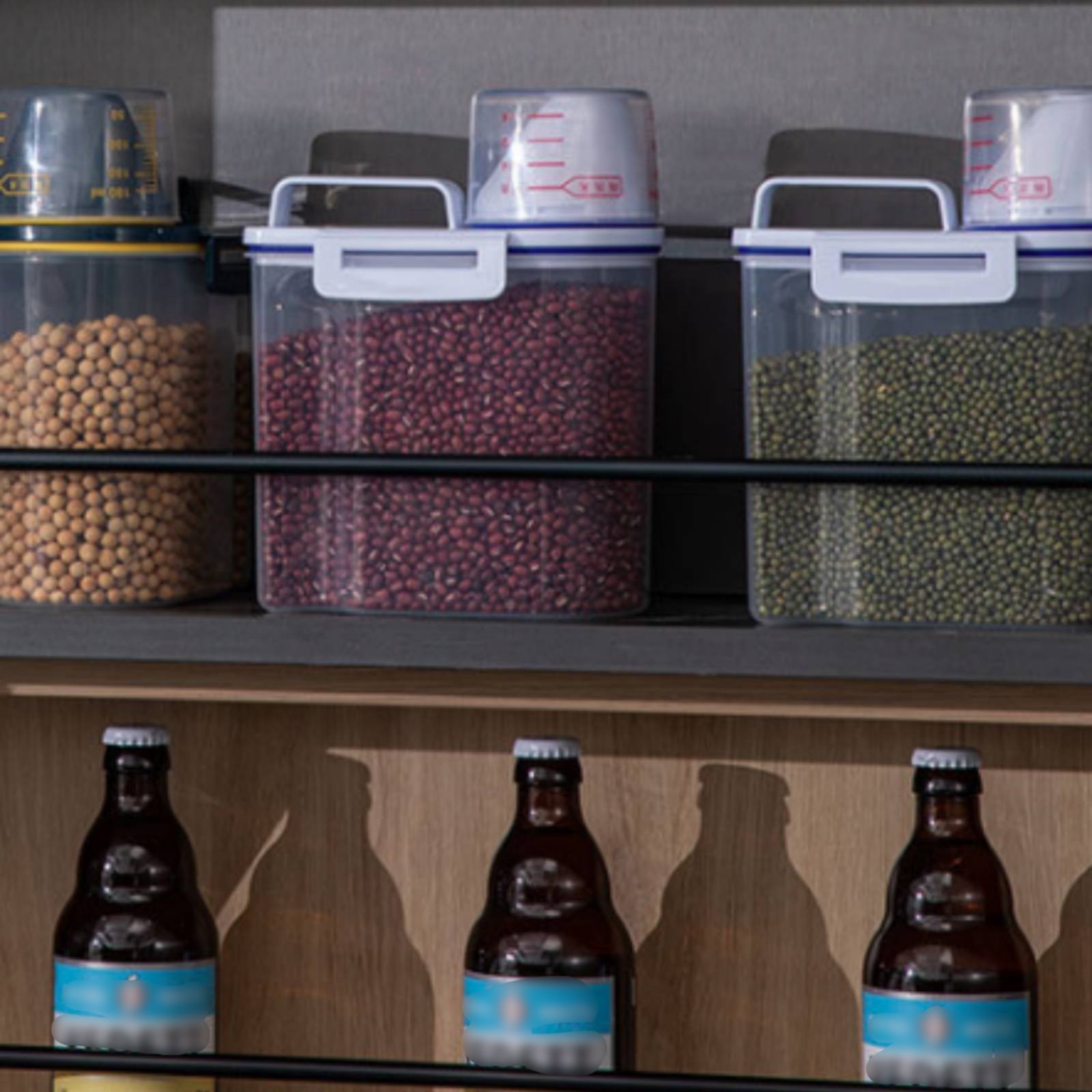 Food Storage Containers - Rice Storage Container Moisture-Barrier Rice Dispenser