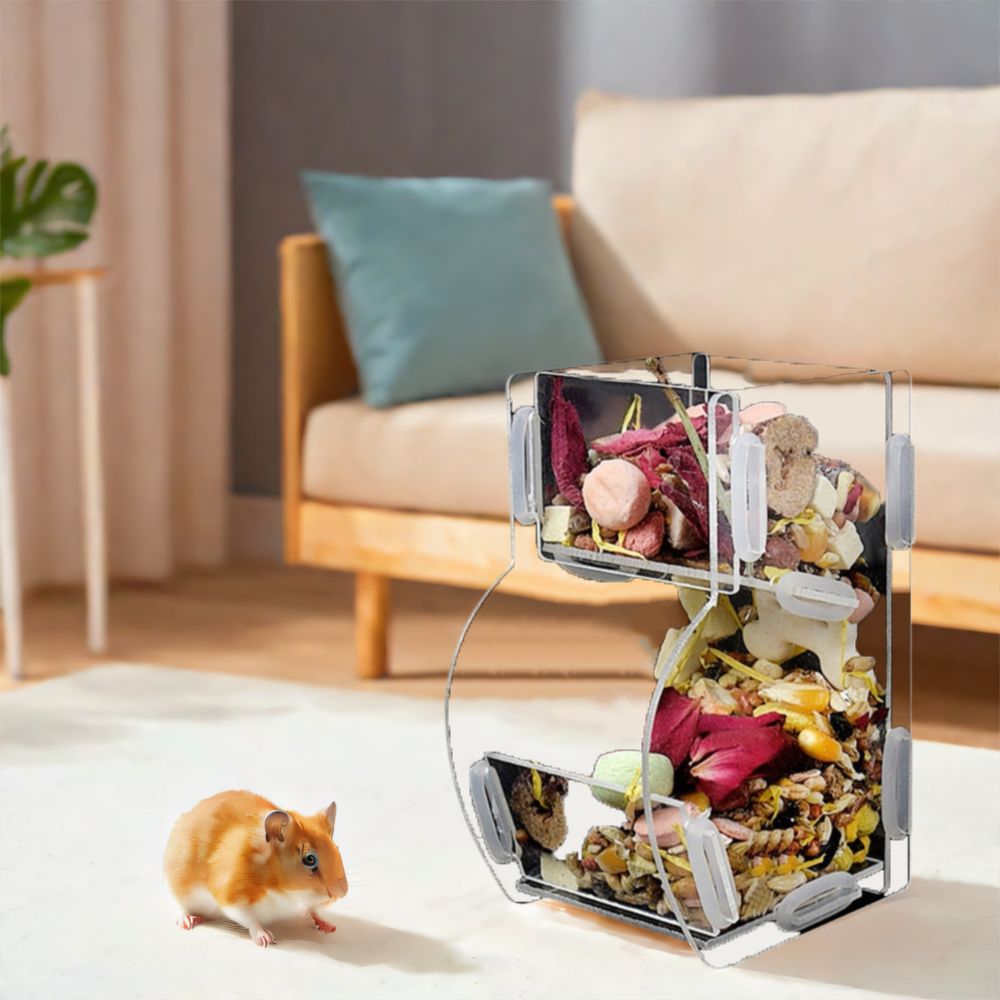 Food Storage Pet - Acrylic Automatic Hamster Food Feeder Large