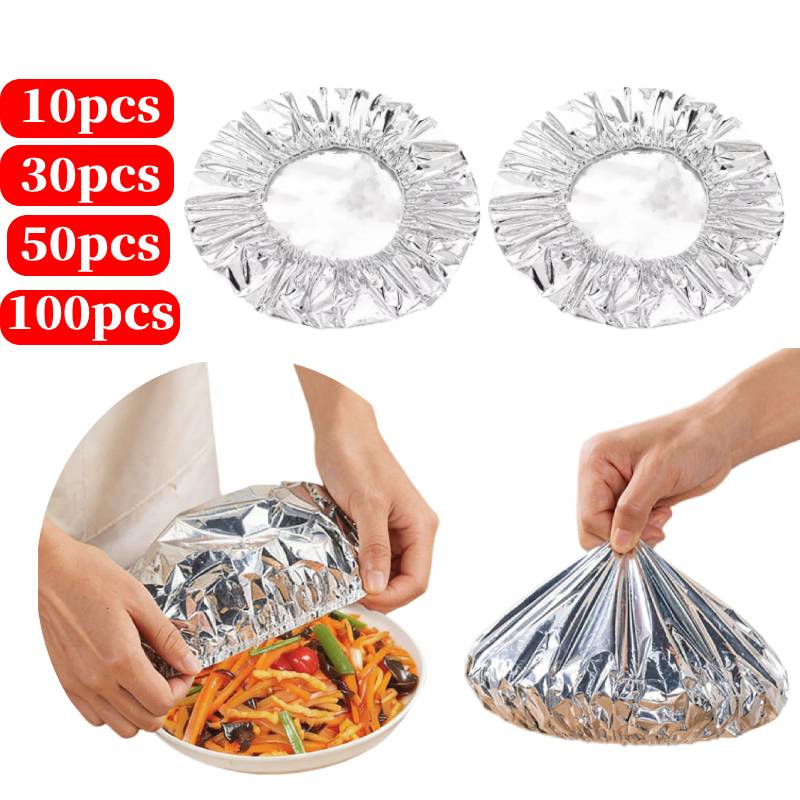 Food Storage Aluminum - 10-100PCS Repeatable Film Insulation Cover,Aluminium Foil