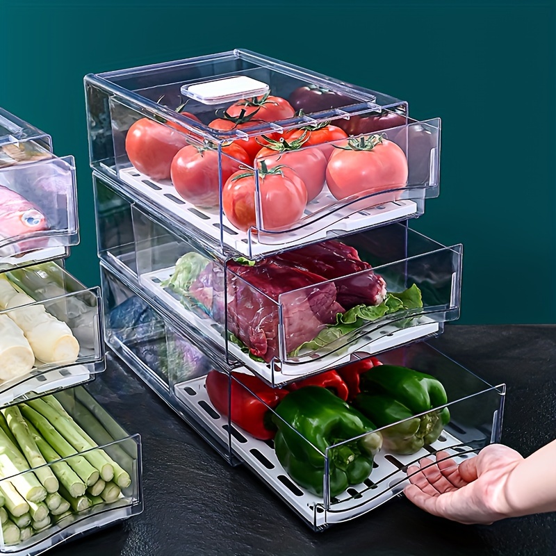 Food Storage Frozen - 1pcKitchen refrigerator storage box drawer type