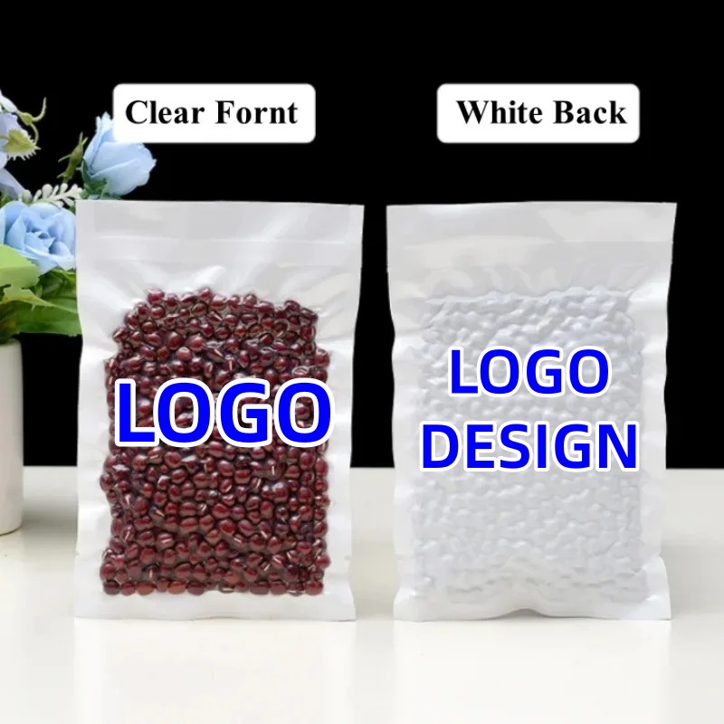 Food Storage For Long Term - 100PCS Open Top Clear White Vacuum