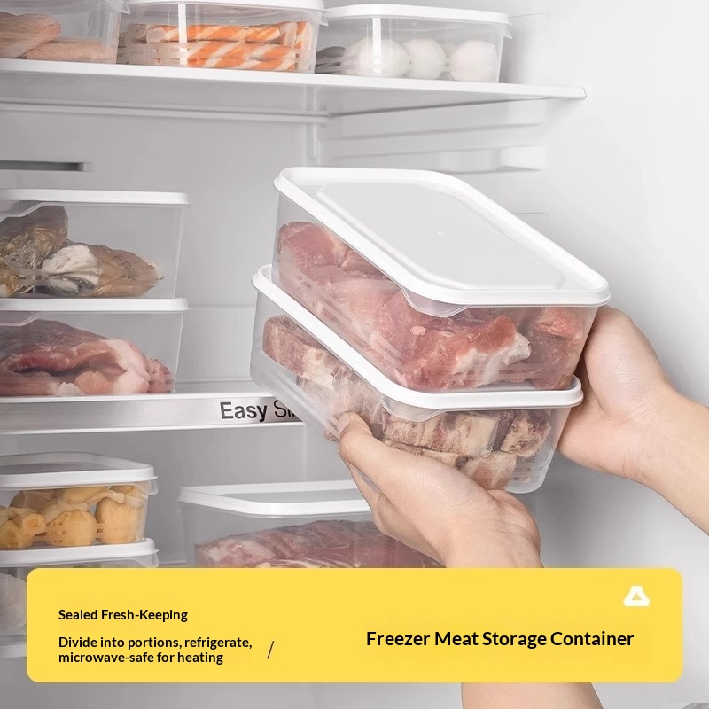 Food Storage Frozen - 2000ml Refrigerator Frozen Meat Fresh-keeping Box,Freeze-resistant