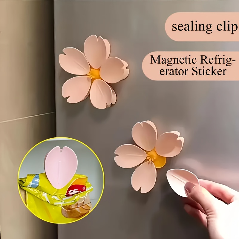 Food Storage Plant - Sakura Magnetic Clip Creative Kitchen Gadget
