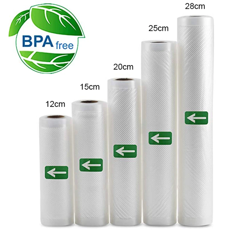 Food Storage Vacuum Sealer Machine - Sous Vide Roll Bags for Vacuum