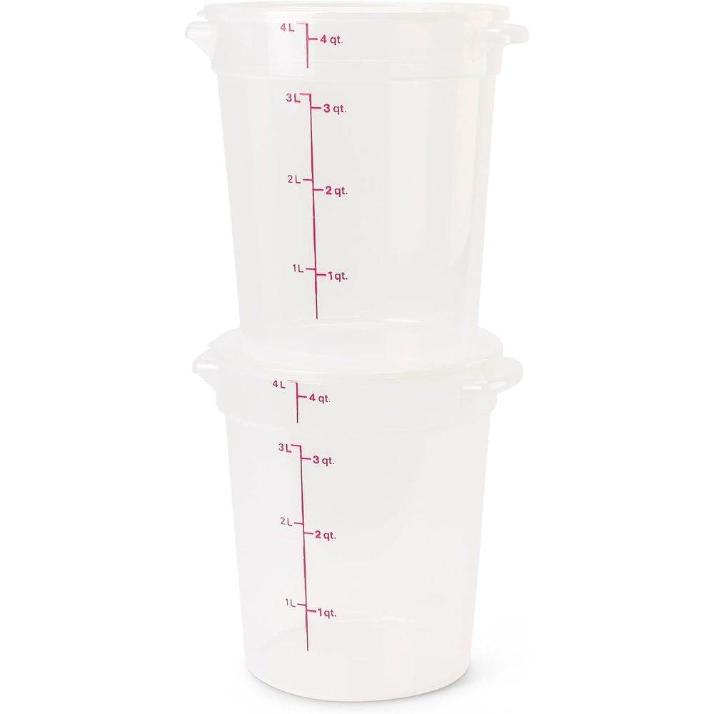 4-Quart BPA-Free Food Storage  - Food Storage Quart Containers 评论和价格