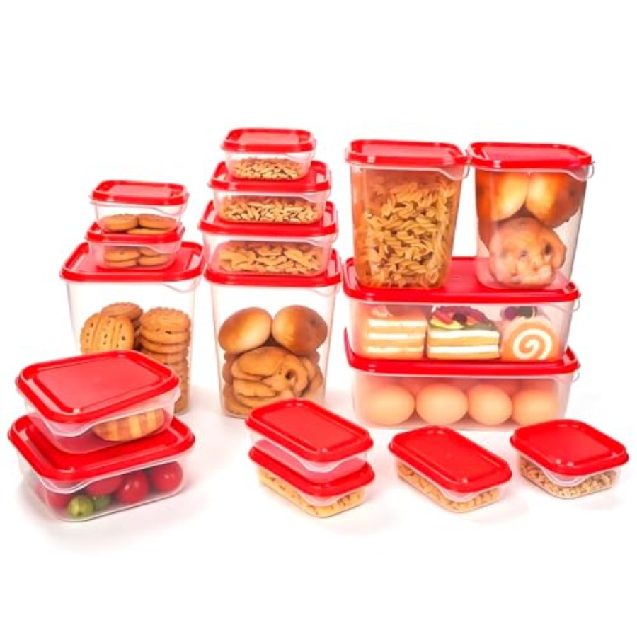 17Pcs Plastic Food Storage Set - Food Storage Containers 评论和价格