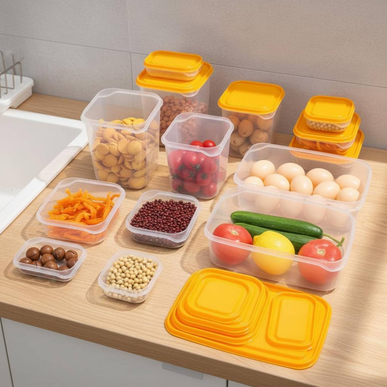 17 Pieces Fridge Storage Box S - Food Storage Containers 评论和价格