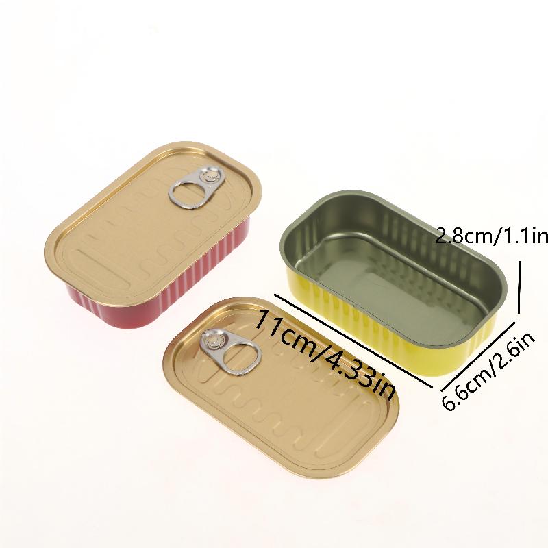 2Pcs Metal Rectangular Empty M - Food Storage Aluminum 评论和价格