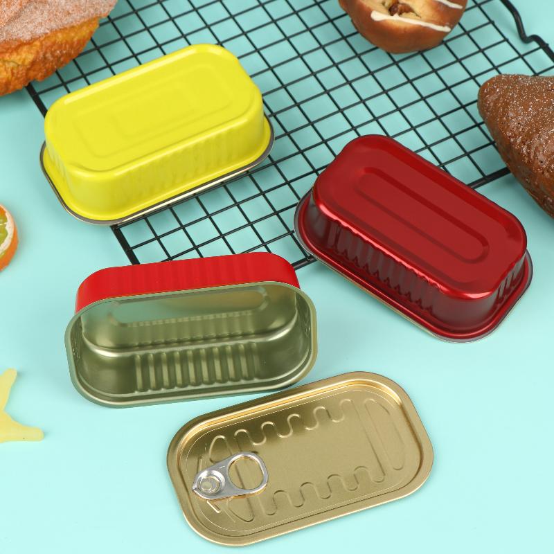 2Pcs Metal Rectangular Empty M - Food Storage Aluminum 评论和价格