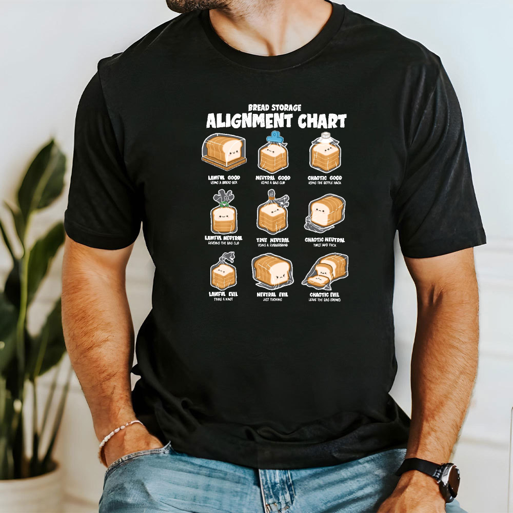 Cute Cartoon Grid Print T-Shir - Food Storage Chart 评论和价格