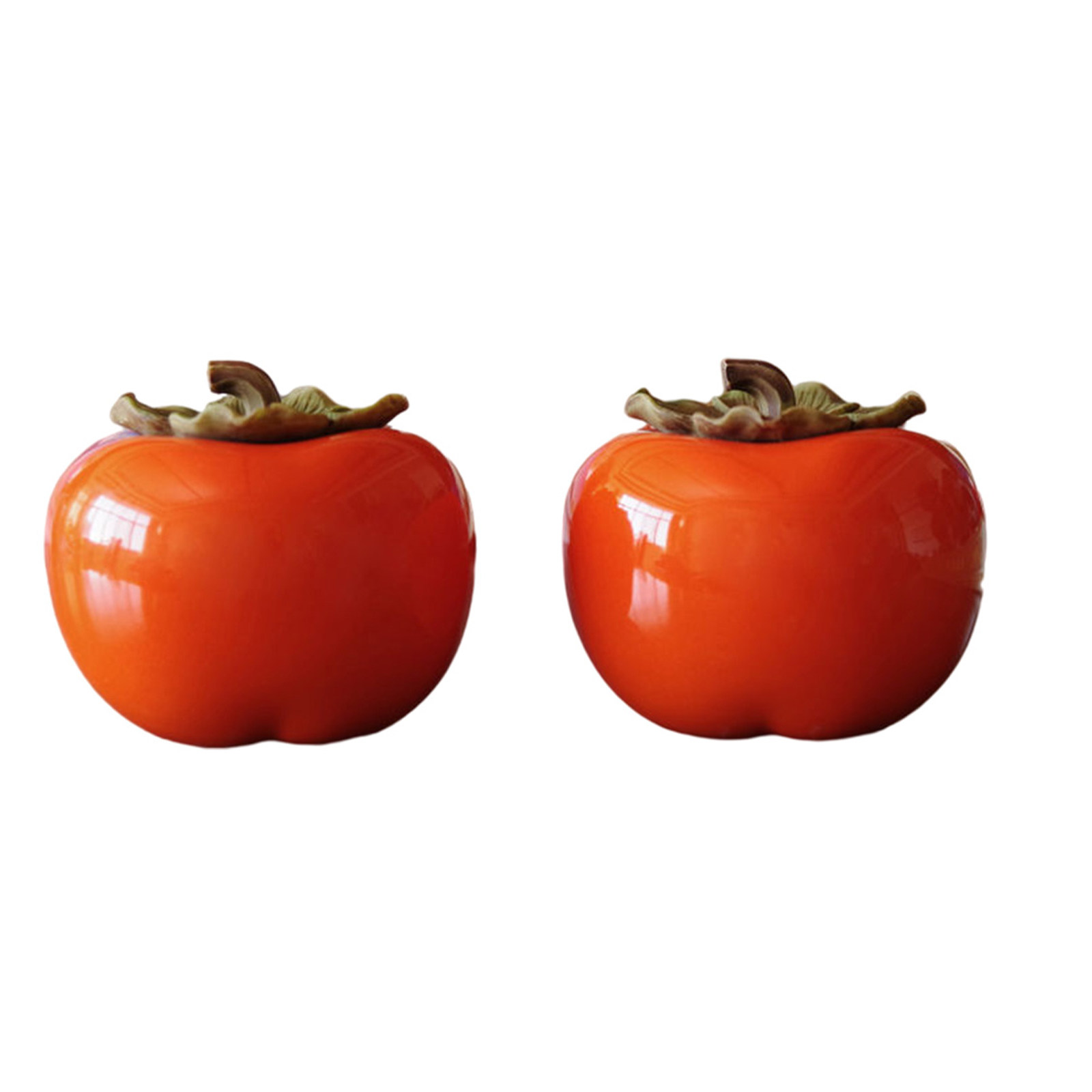 2Pcs Orange Persimmon Style Ce - Food Storage Canister 评论和价格