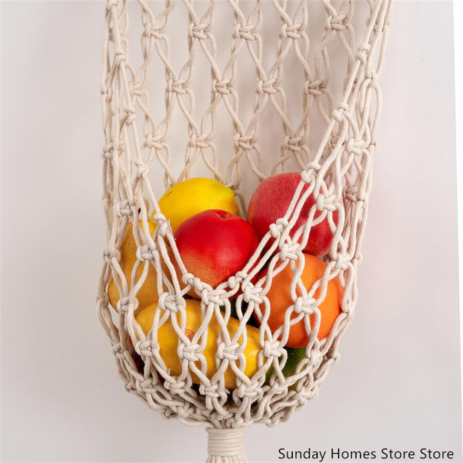 Macrame  Fruit  Storage Basket - Food Storage Plant 评论和价格