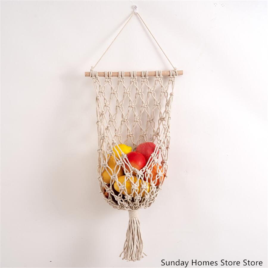 Macrame  Fruit  Storage Basket - Food Storage Plant 评论和价格