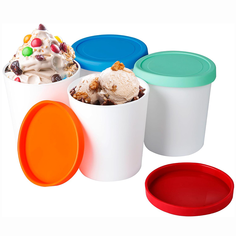 4Pcs Food Containers, 1 Quart  - Food Storage Quart Containers 评论和价格