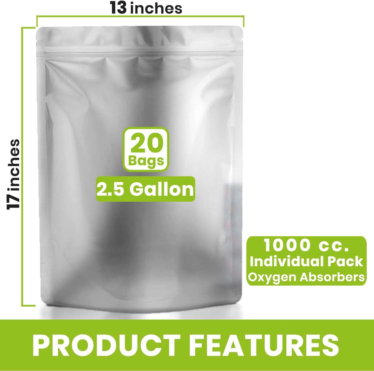 0.25 /1/2.5/ 5 Gallon Silver A - Food Storage For Long Term 评论和价格