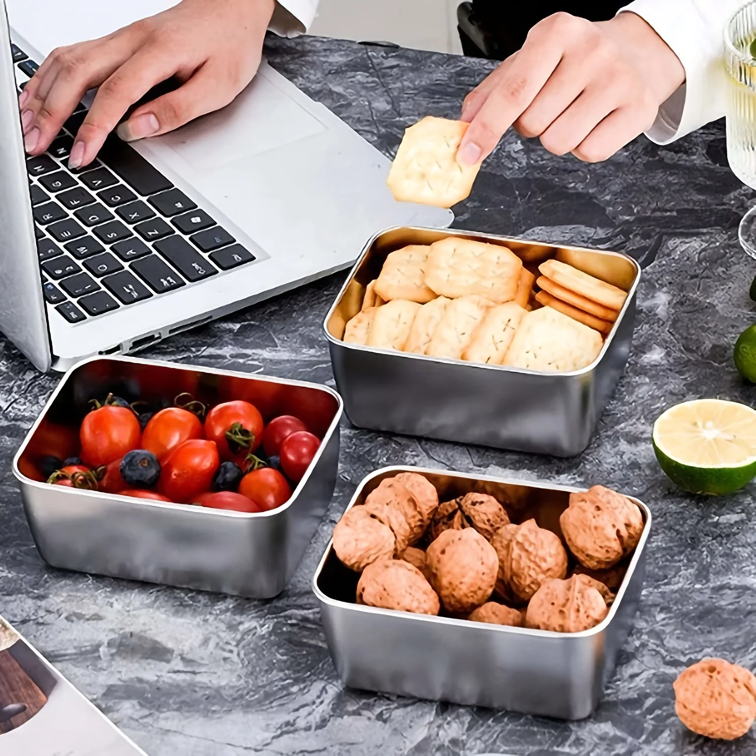 Stainless Steel Food Storage C - Food Storage Aluminum 评论和价格