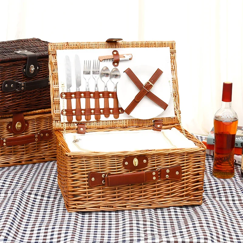 Family Outing Picnic Basket, O - Food Storage For Camping 评论和价格