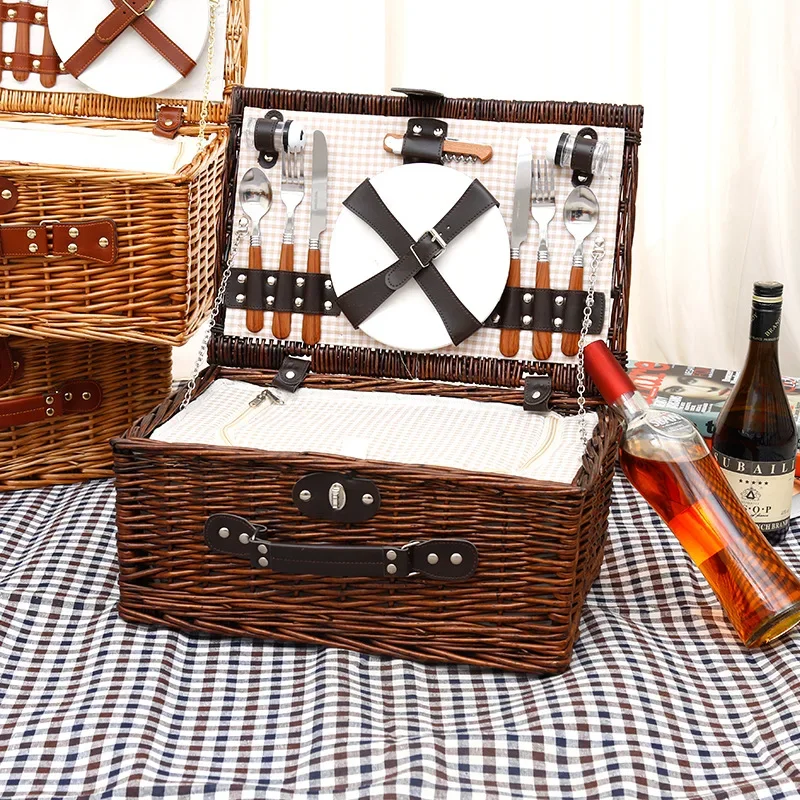 Family Outing Picnic Basket, O - Food Storage For Camping 评论和价格