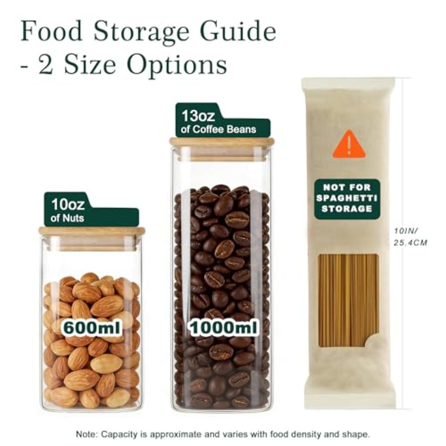 12-Pack Square Glass Storage J - Food Storage Containers 评论和价格
