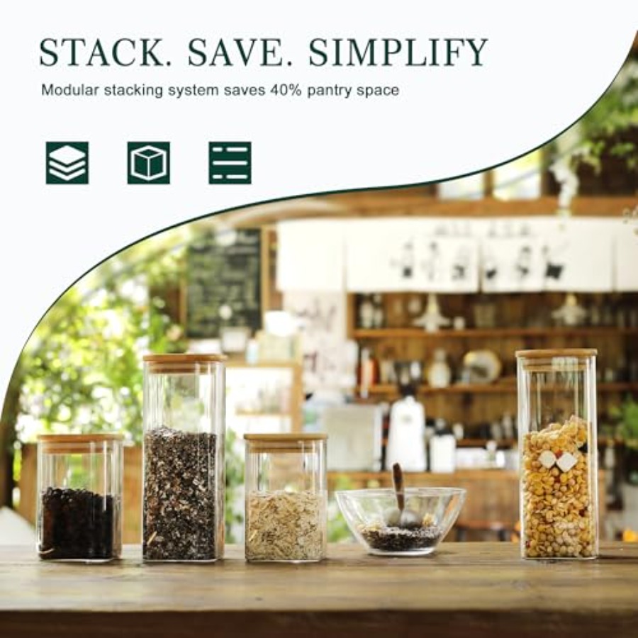 12-Pack Square Glass Storage J - Food Storage Containers 评论和价格
