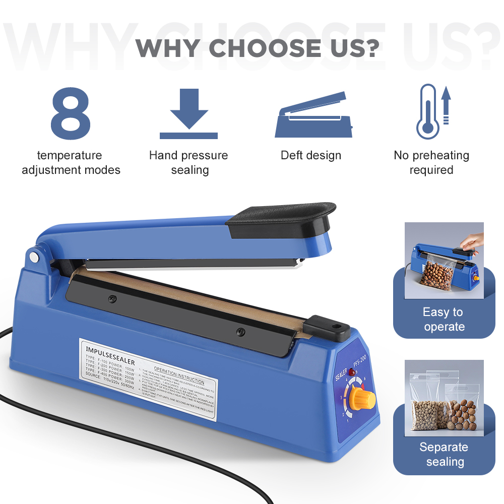 Impulse Sealer Machine Kitchen - Food Storage Vacuum Sealer Machine 评论和价格