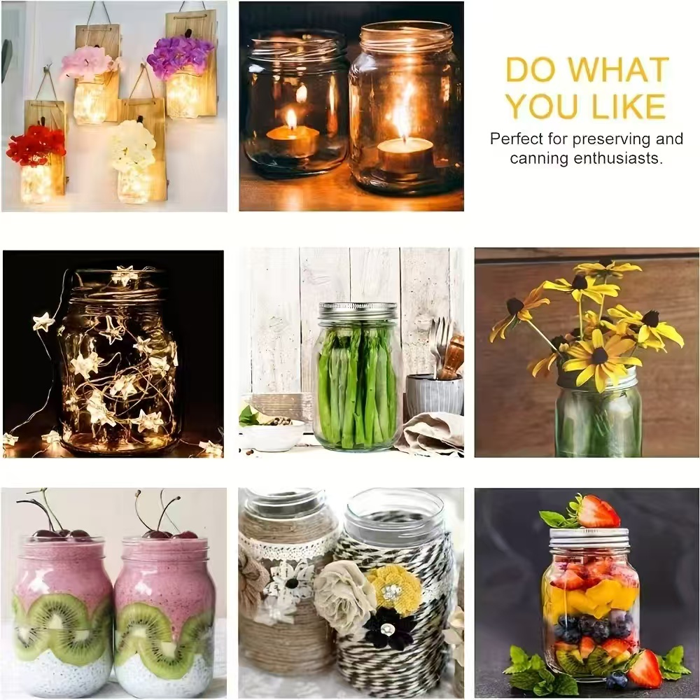 6Pcs, 12Pcs, 500Ml/16Oz, Glass - Salad Dressing Bottle 评论和价格
