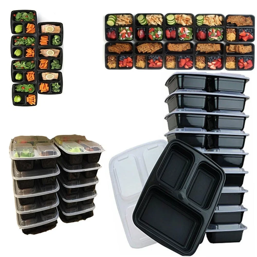 7 Pack 3 Compartment Meal Prep - Storage Food Prep 评论和价格