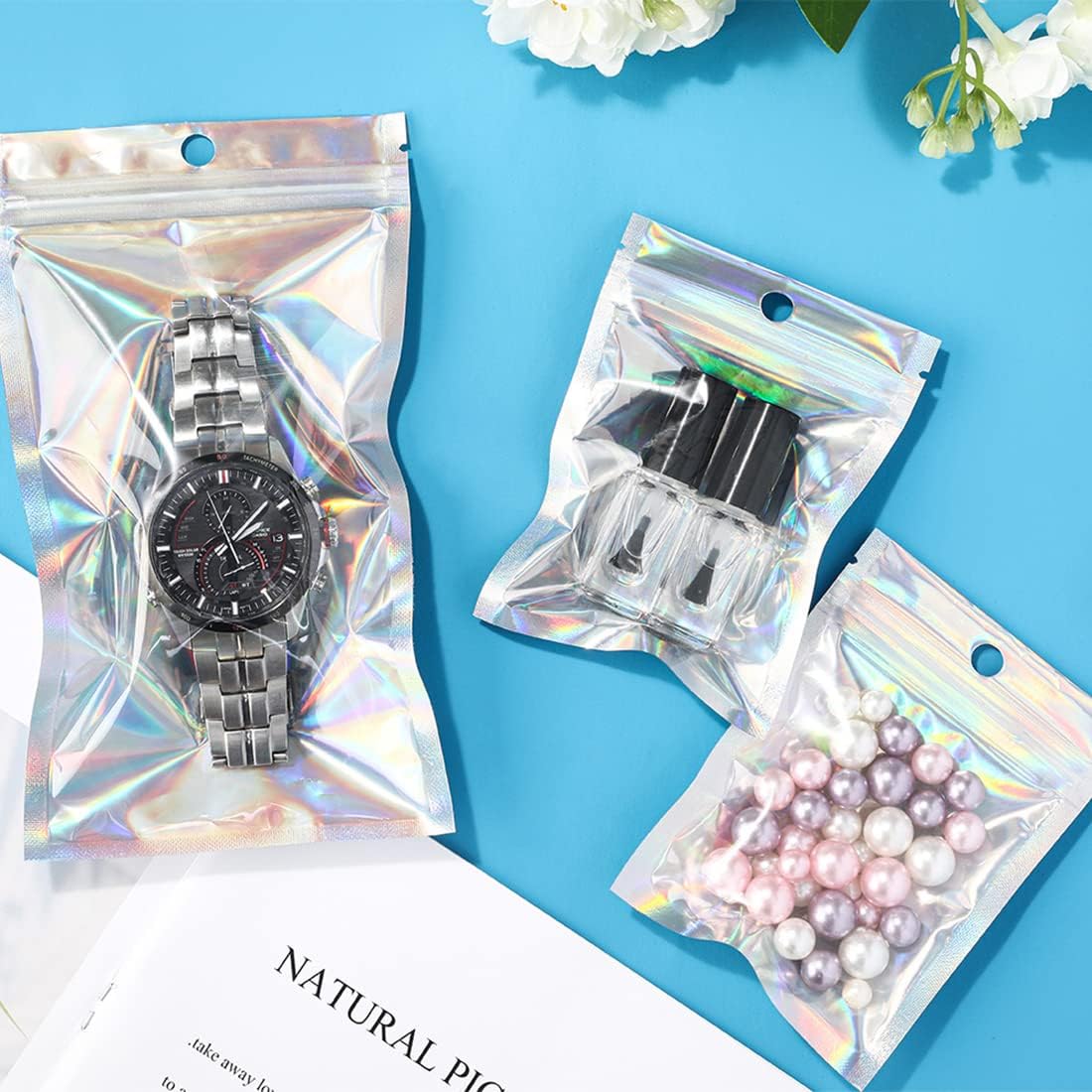 50/10PCS Laser Sealing Bags Pl - Food Storage Ziploc Bags 评论和价格