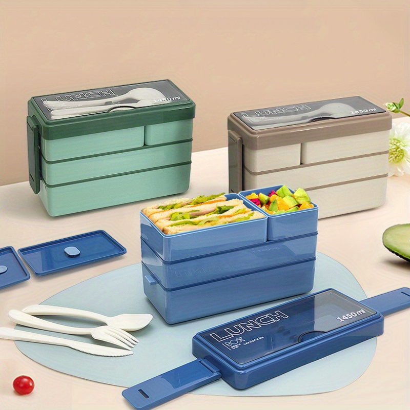 1450ML Bento Lunch Box Large C - Food Storage Containers Set 评论和价格