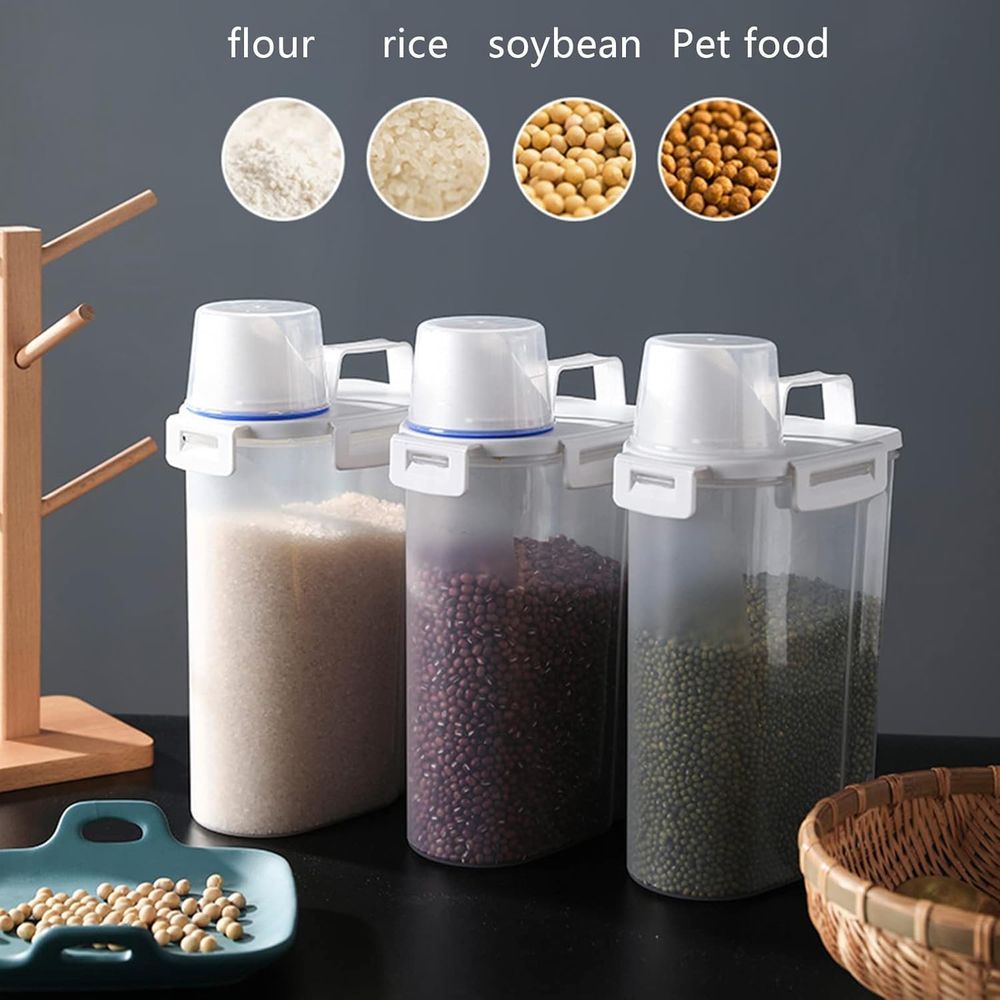 5.5 Lbs Rice Airtight Dry Food - Food Storage Containers Set 评论和价格