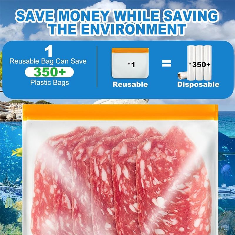 BHBD-Reusable Food Storage Bag - Food Storage Frozen 评论和价格
