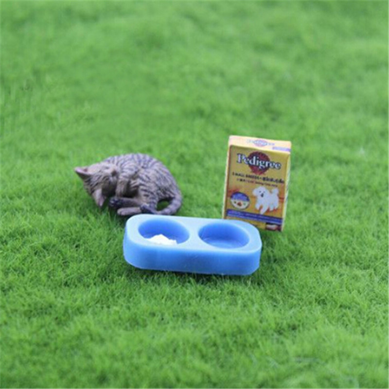 2Pcs/set Dollhouse Mini Dog/Ca - Food Storage Pet 评论和价格