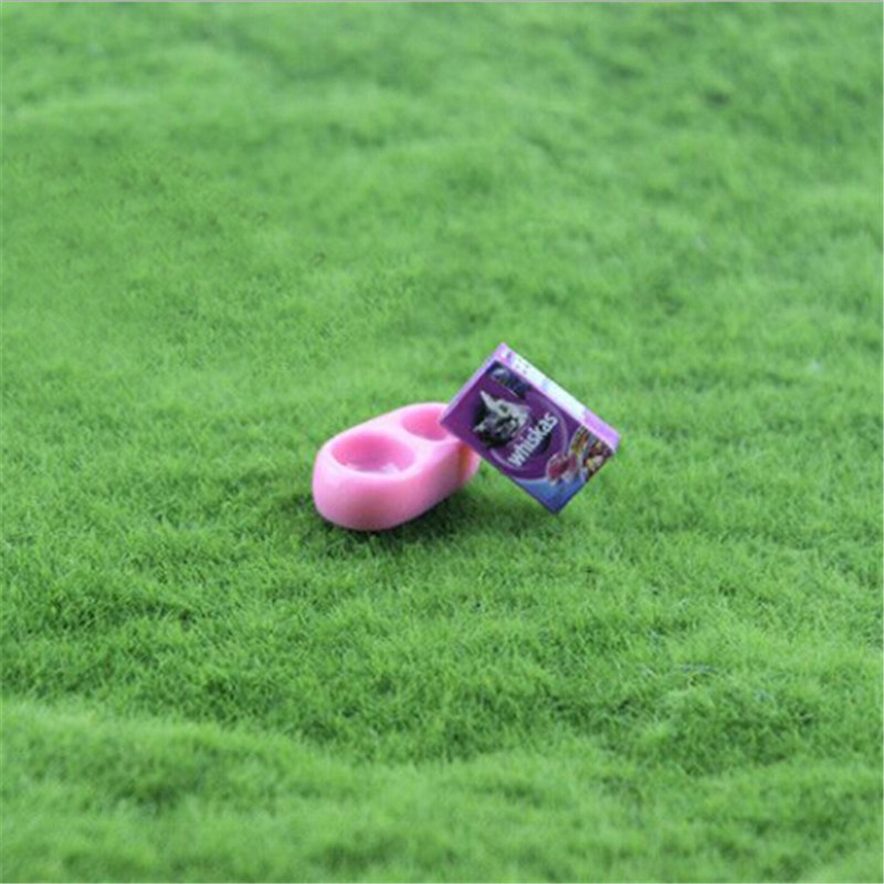 2Pcs/set Dollhouse Mini Dog/Ca - Food Storage Pet 评论和价格