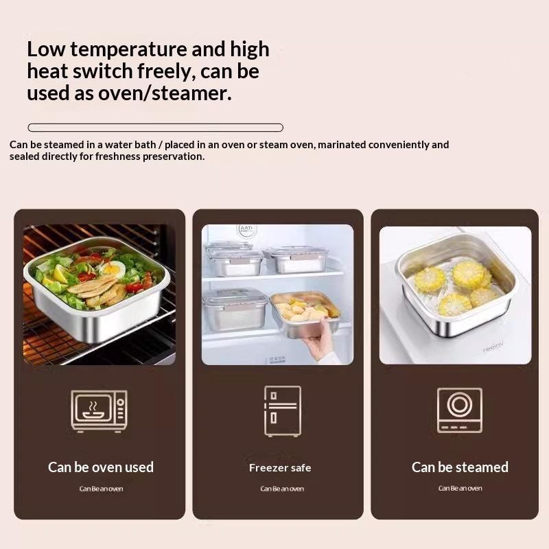 Portable Large Capacity Stainl - Food Storage For Camping 评论和价格