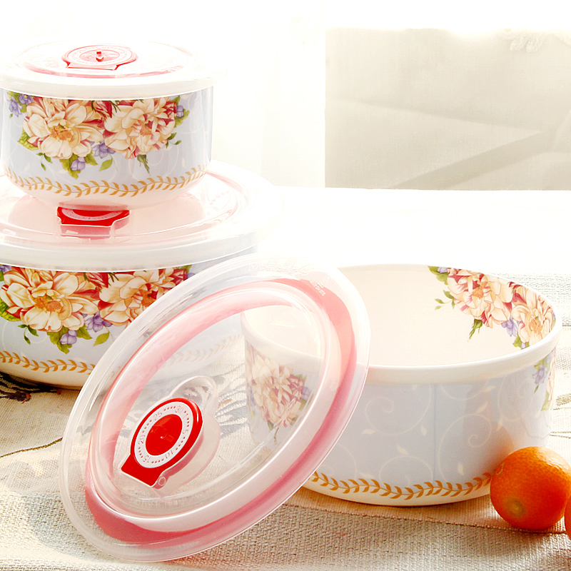 3pcs set, bone china lunch box - Food Storage Containers Set 评论和价格