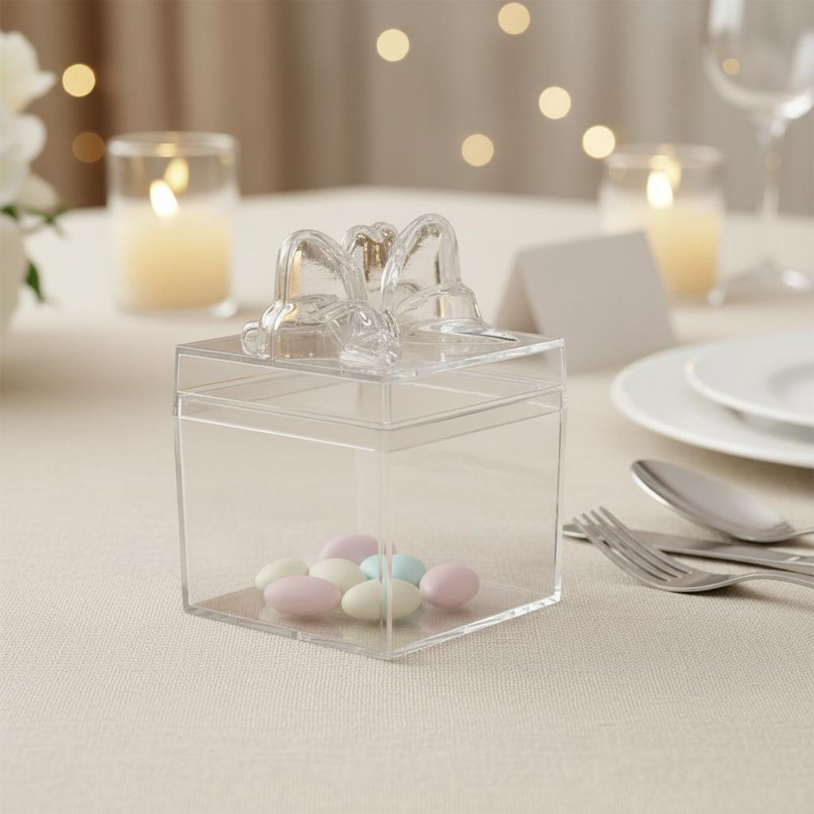 Clear Plastic Candy Box with R - Food Storage Containers 评论和价格
