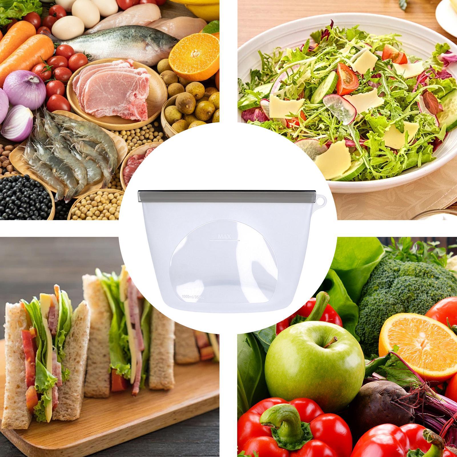 Reusable Food Storage Bags Lea - Food Storage Ziploc Bags 评论和价格