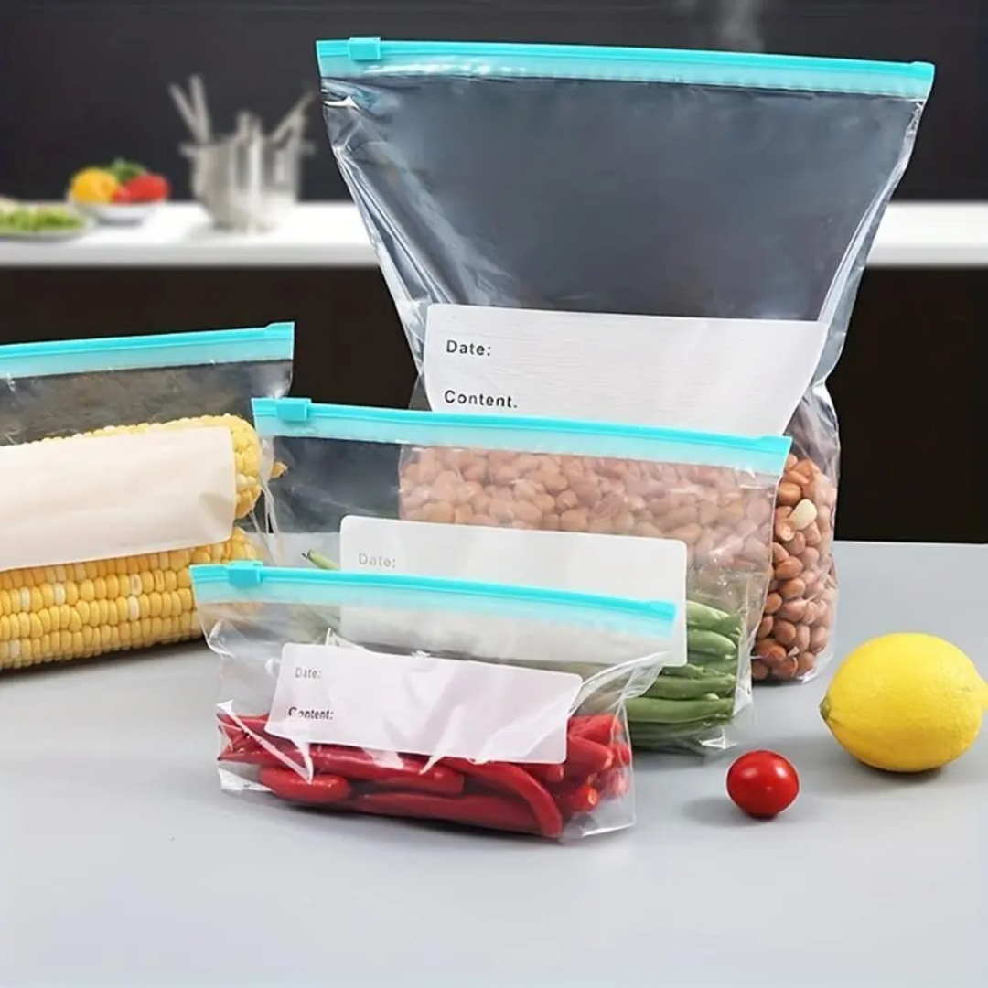60pcs Reusable Fridge Fresh Ba - Food Storage Essentials 评论和价格