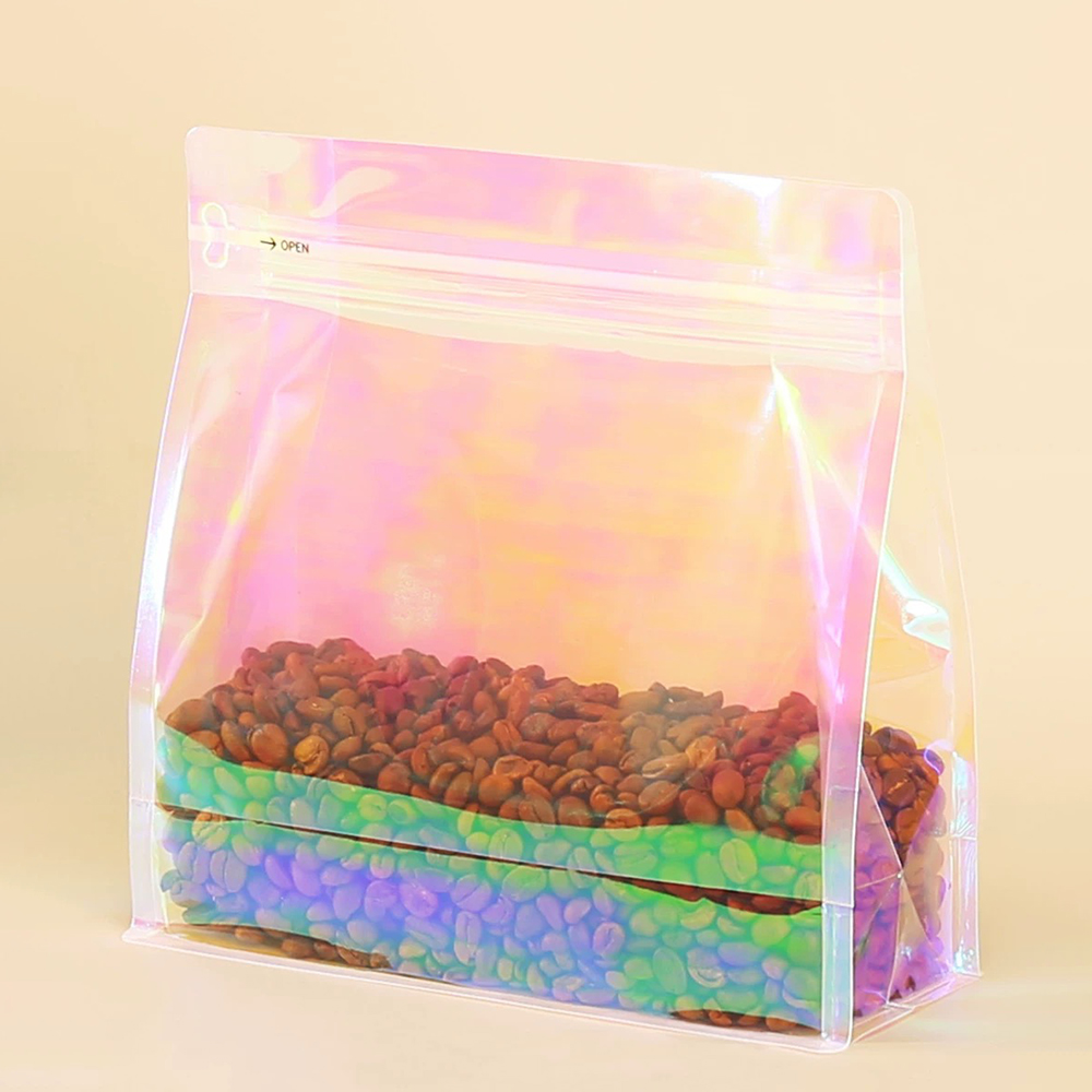 100pcs Pink Rainbow Laser Holo - Food Storage Ziploc Bags 评论和价格