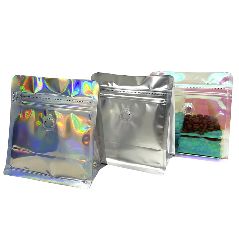 100pcs Pink Rainbow Laser Holo - Food Storage Ziploc Bags 评论和价格