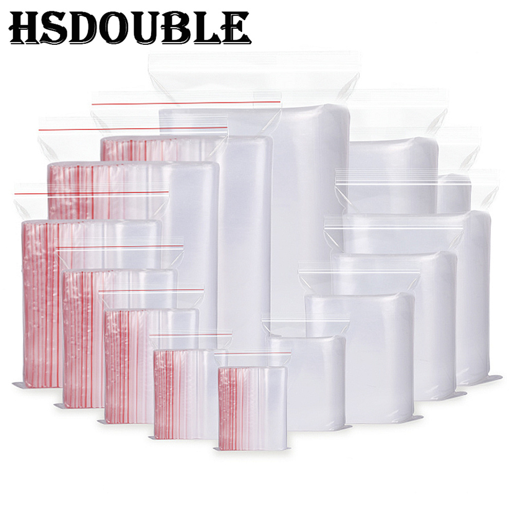 100 Pcs/Pack 5-12 Wire Self Se - Food Storage Ziploc Bags 评论和价格