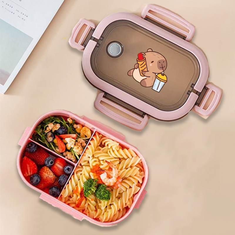 Capybara Bento Lunch Box Anime - Food Storage Box Set 评论和价格